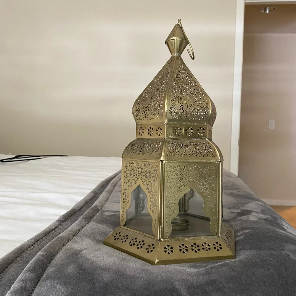 Z gallerie Moroccan Gold Lantern